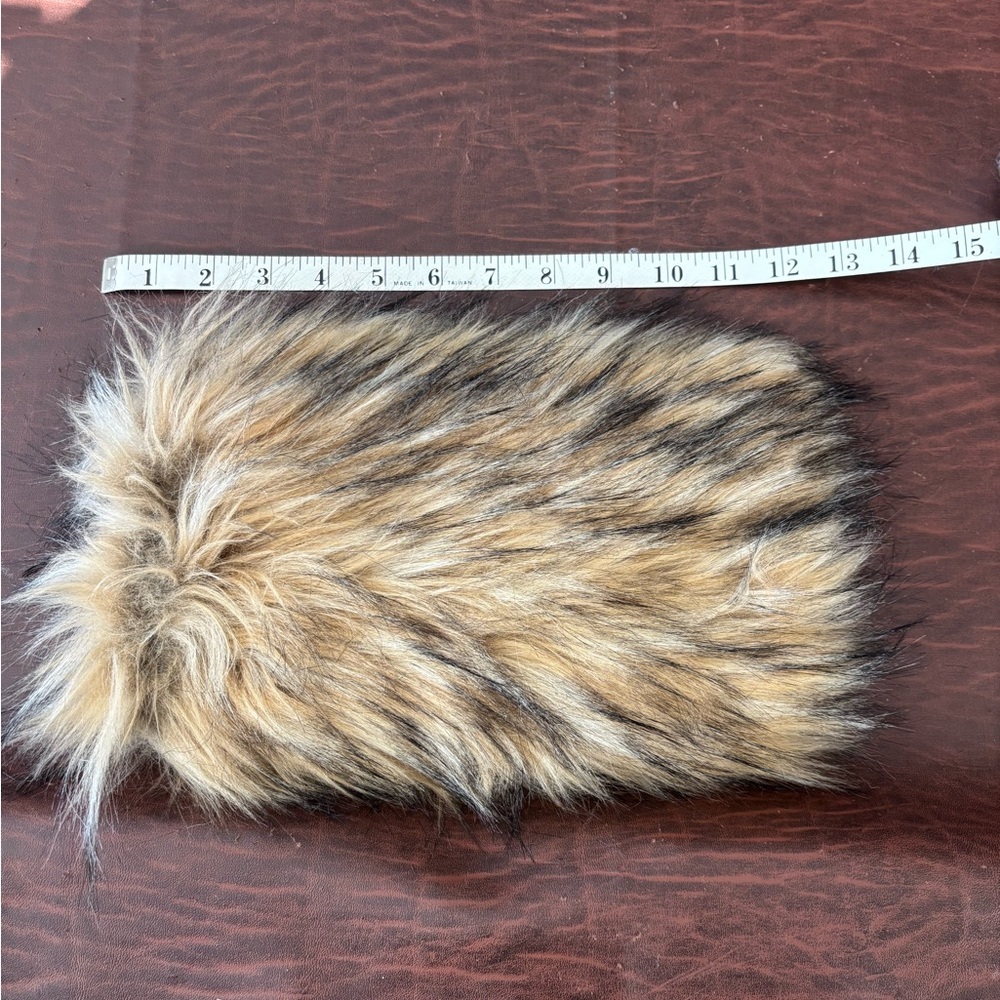 Chic Faux Fur Muff/Handwarmer in Brown and Black
